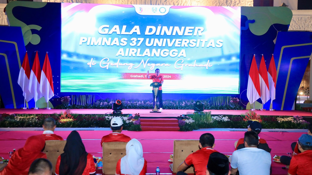 Gala Dinner PIMNAS ke-37 Unair, Pj. Gubernur Jatim Komitmen Dukung Perkembangan Perguruan Tinggi Dalam Berbagai Aspek